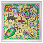 Grayson Perry framed silk scarf